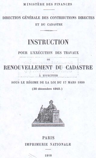 Instruction pour l'ex&eacute;cution des travaux - 1898