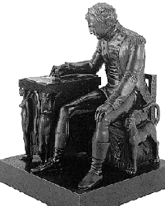 Bronze de Napol&eacute;on  dans son cabinet des cartes