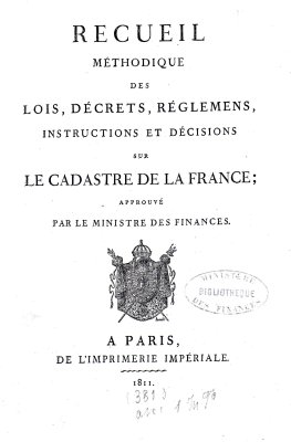 Recueil m&eacute;thodique - 1811